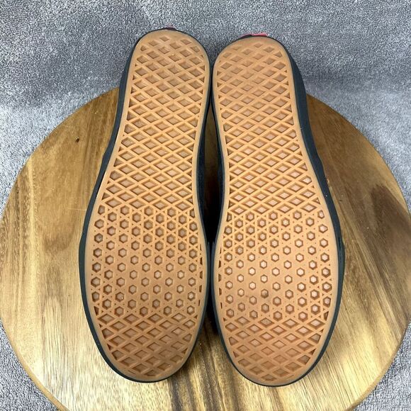 Vans Authentic Pro Triple Black Canvas Skate Shoes Sneakers Men's Size 10 - Picture 6 of 9